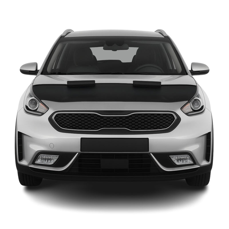 Haubenbra Steinschlagschutz Bonnet Bra für Kia Niro 2017-2022 Schwarz Halb