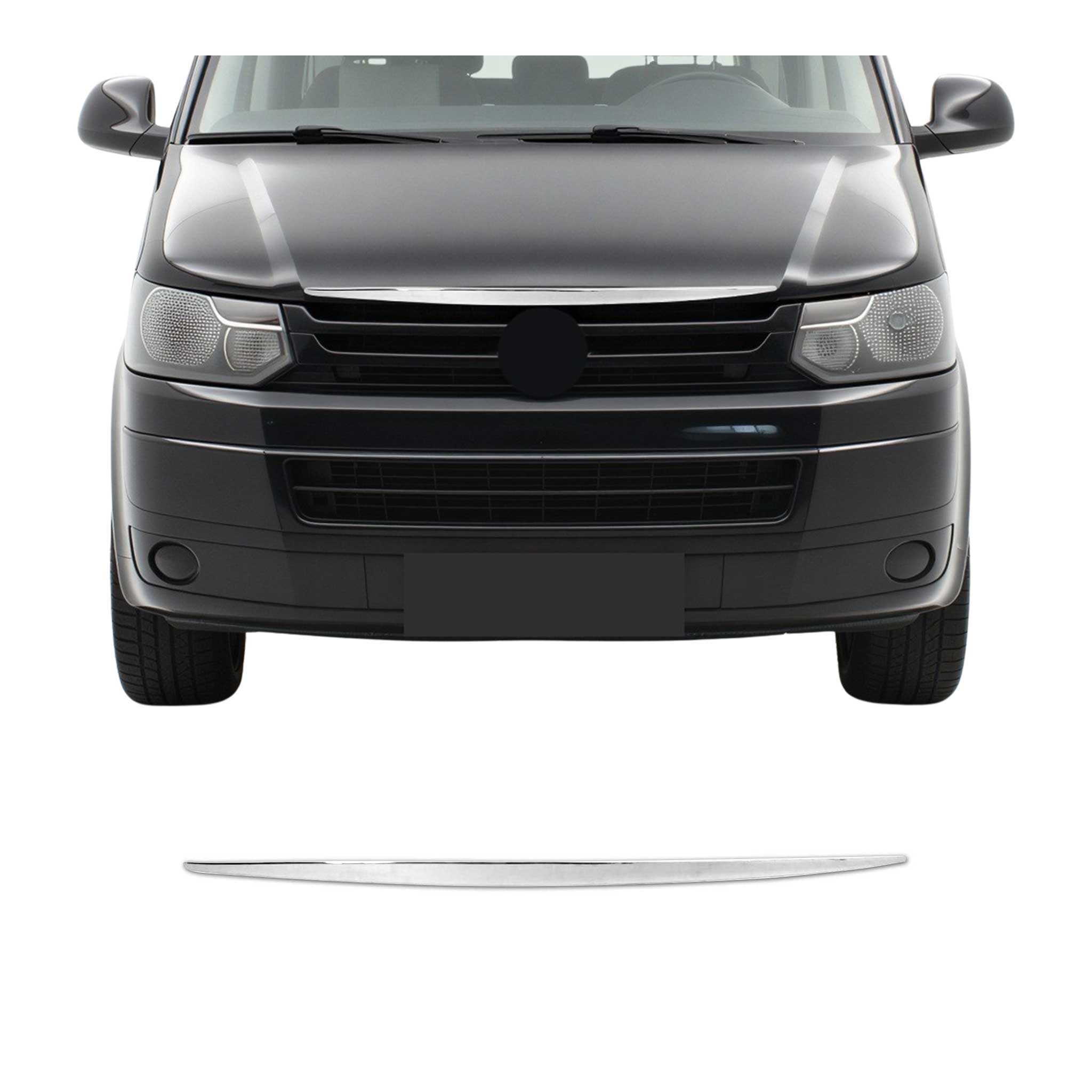 Motorhaube Chromleiste Frontleiste für VW Transporter T5 2009-2015 Edelstahl 1x