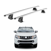 Alu Dachträger für Mitsubishi L200 Double Cab / Single Cab 2015-2026 2x Silber
