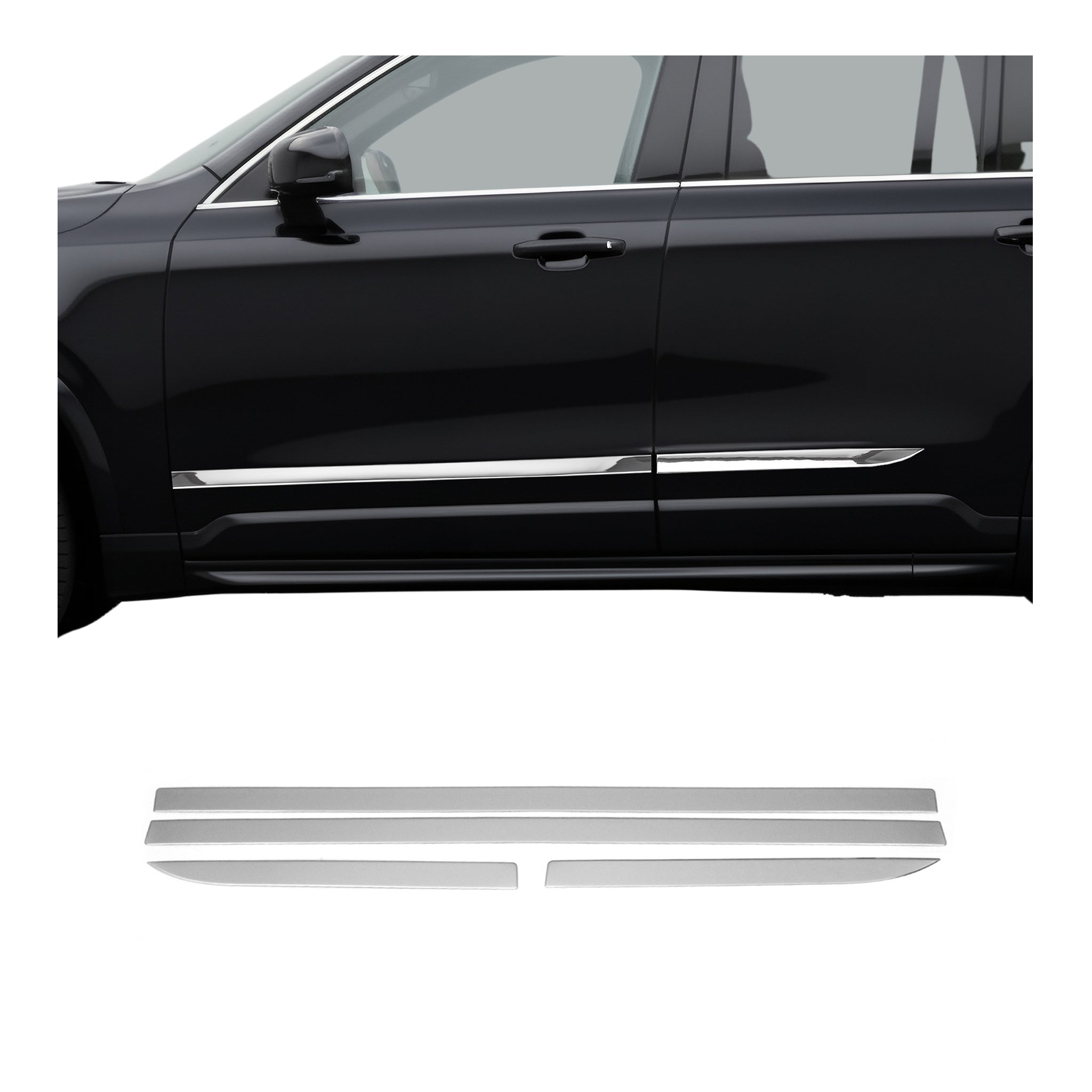 Seitentürleiste Türleisten Türschutzleiste für BMW 5er G30 2017-2024 Chrom 4x