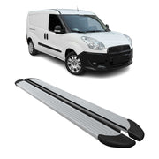 Seitenschweller Trittbretter Schweller für Fiat Doblo Maxi 2010-2024 Alu Grau