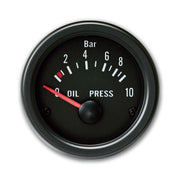 Zusatzinstrument Öldruck Youngtimer Ø52mm Universalle schwarz
