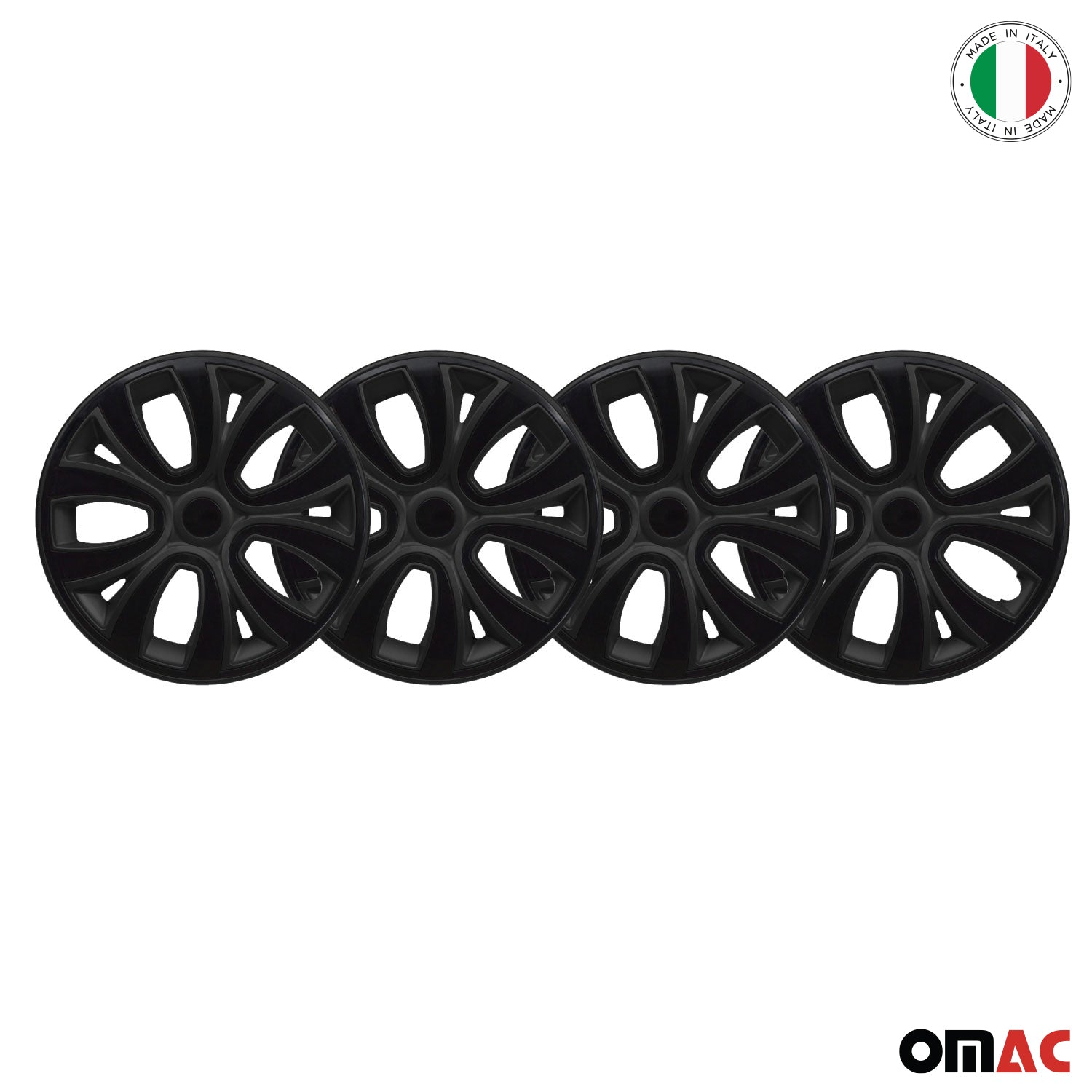 4x Radzierblenden Radblenden Radkappen für 14" Zoll Stahlfelgen Matt Schwarz