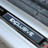 Einstiegsleisten Schweller Exclusive für Dacia Logan 2005-2022 Chrom Dunkel 4x