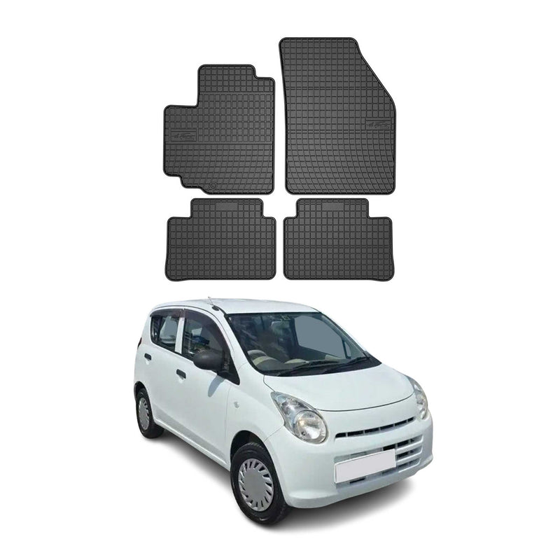 OMAC Gummi Fußmatten für Suzuki Alto 2009-2014 Automatten Gummi Schwarz 4tlg