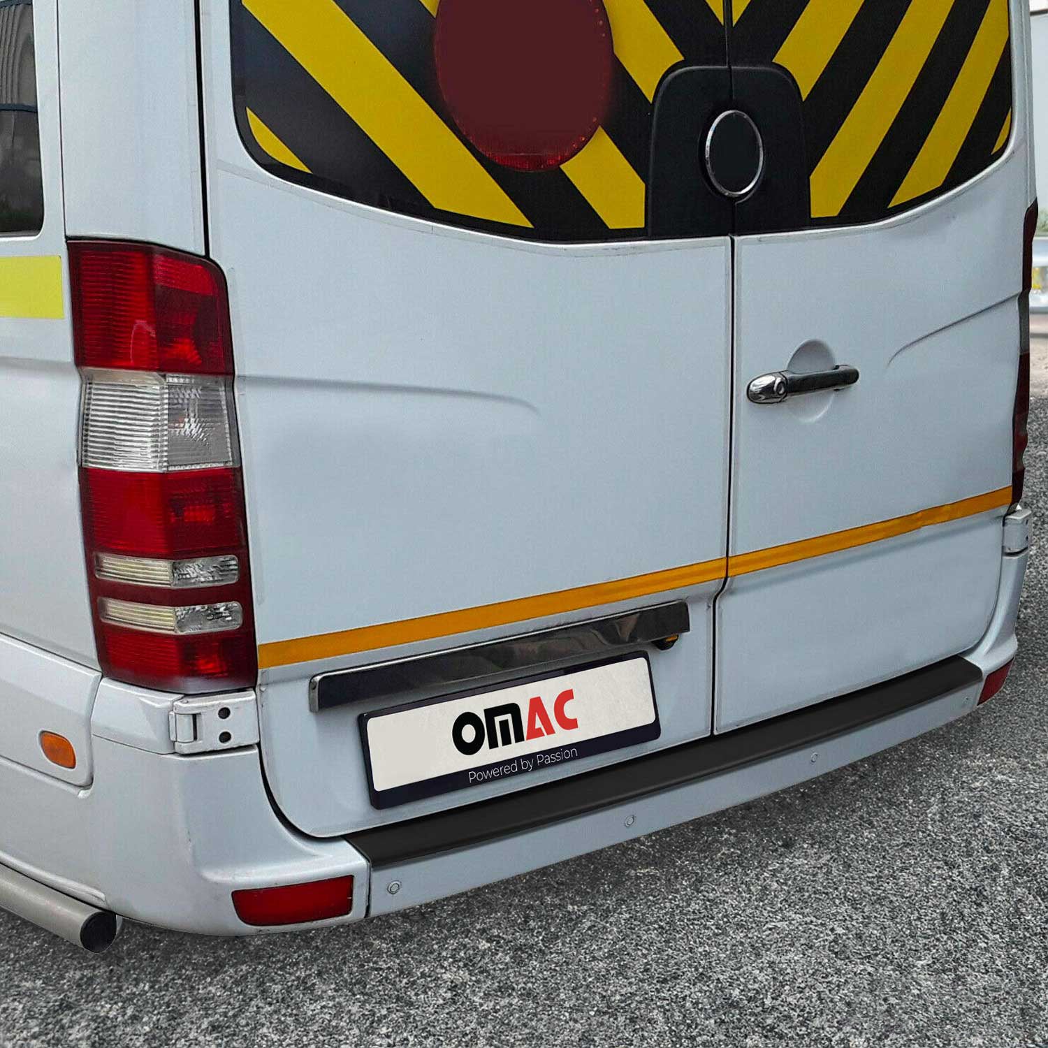 Ladekantenschutz für Mercedes Sprinter 2006-2018 Stoßstangen Matt Schwarz ABS