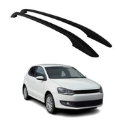 Aluminium Dachreling Relingträger für VW Polo 2009-2017 Schwarz 2tlg