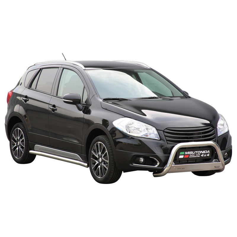 Frontbügel Frontschutzbügel für Suzuki SX4 S-Cross 2017-2018 ø63mm Stahl Silber