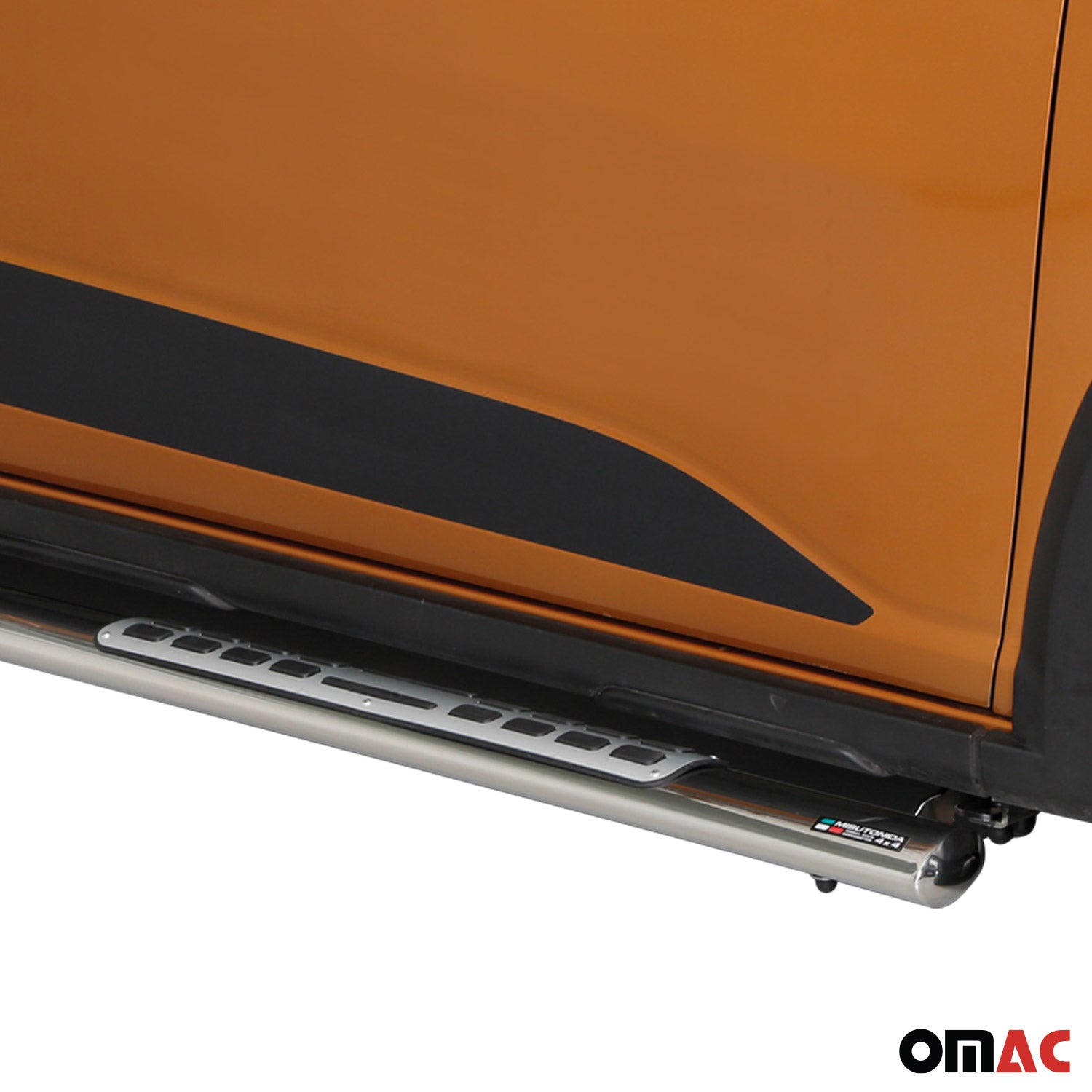 Stahl Seitenschweller Schwellerrohre für Dacia Sandero Stepway 2021-2026 Grau