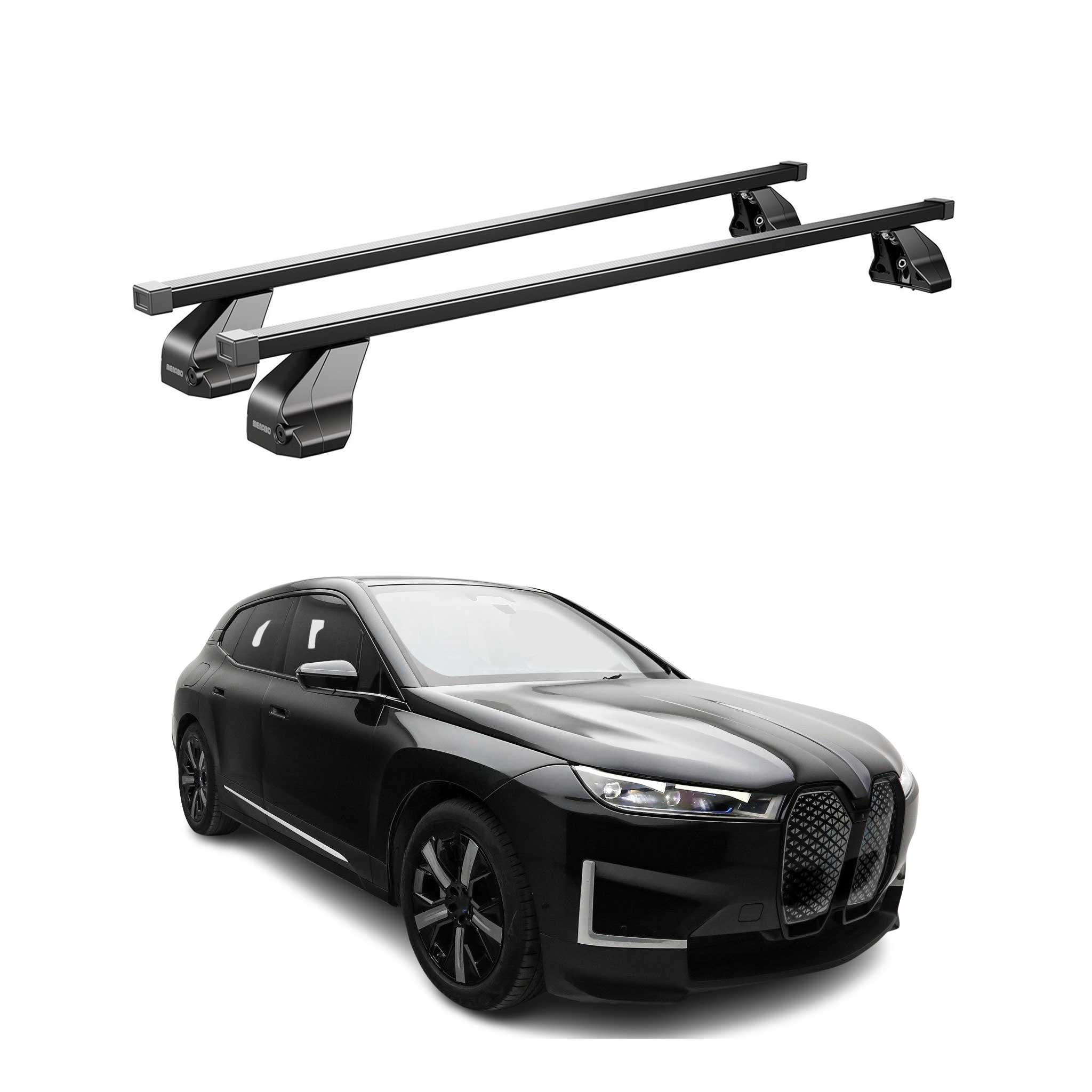 Menabo Dachträger Grundtäger für BMW 5er G60 2024-2026 75kg Schwarz Stahl 2x