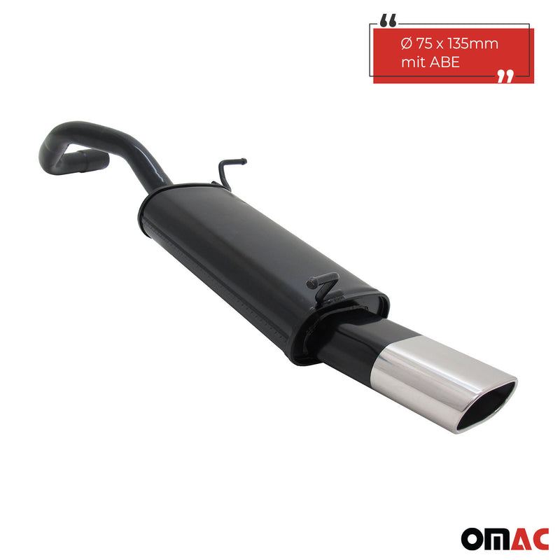 Novus Sportauspuff für Seat Ibiza 6L 135x75mm Endschalldämpfer mit ABE