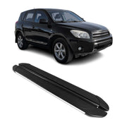 Trittbretter Seitenschweller für Toyota RAV4 2013-2018 Aluminium Schwarz Silber