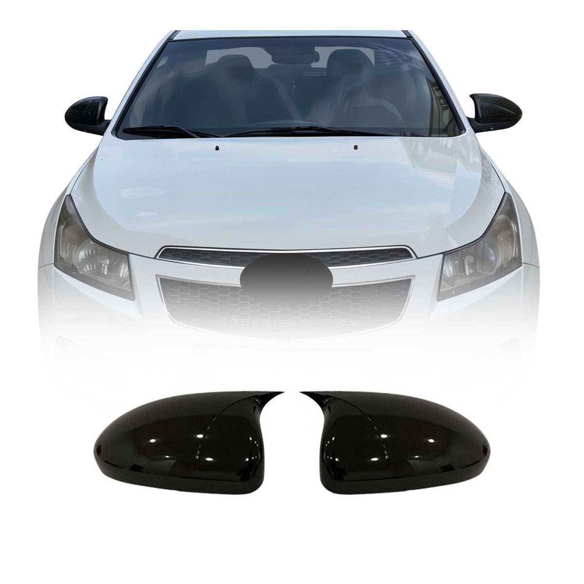 Spiegelkappen Spiegelabdeckung für Chevrolet Cruze J300 2012-2016 ABS Glanz
