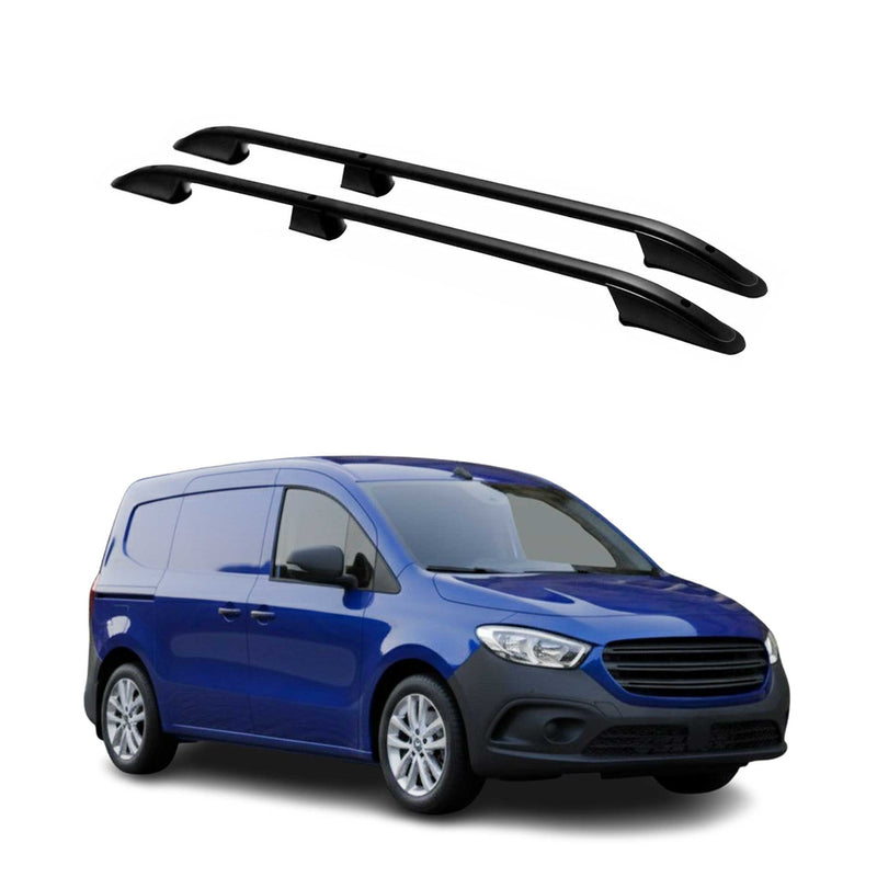 Dachreling Relingträger für Mercedes Citan 2021-2025 Alu Schwarz 2 tlg