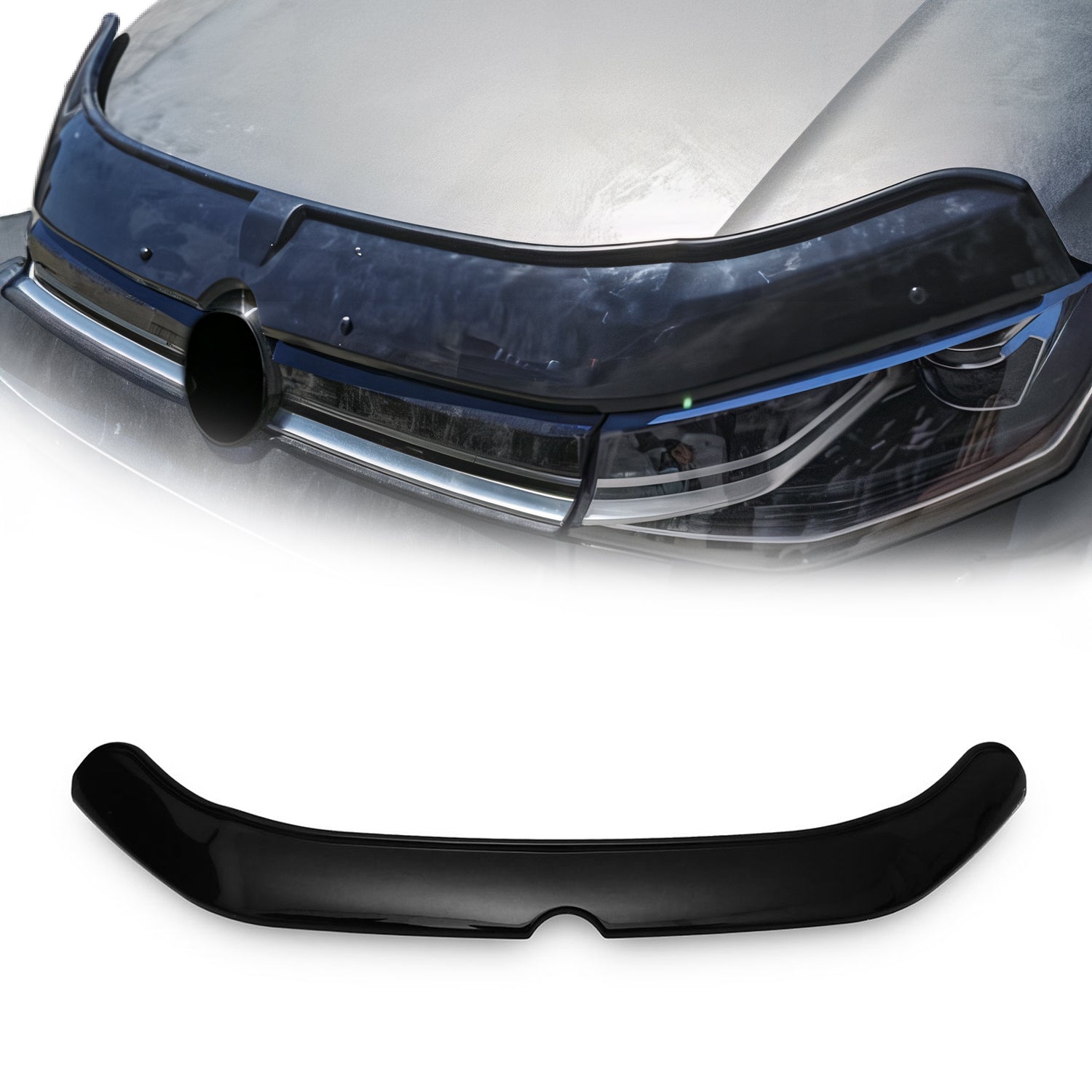 Motorhaube Deflektor Insekten Steinschlagschutz für VW Caddy 2021-2025 Dunkel