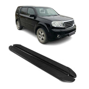 Trittbretter Seitenschweller für Honda Pilot 2009-2015 Aluminium Schwarz 2 tlg