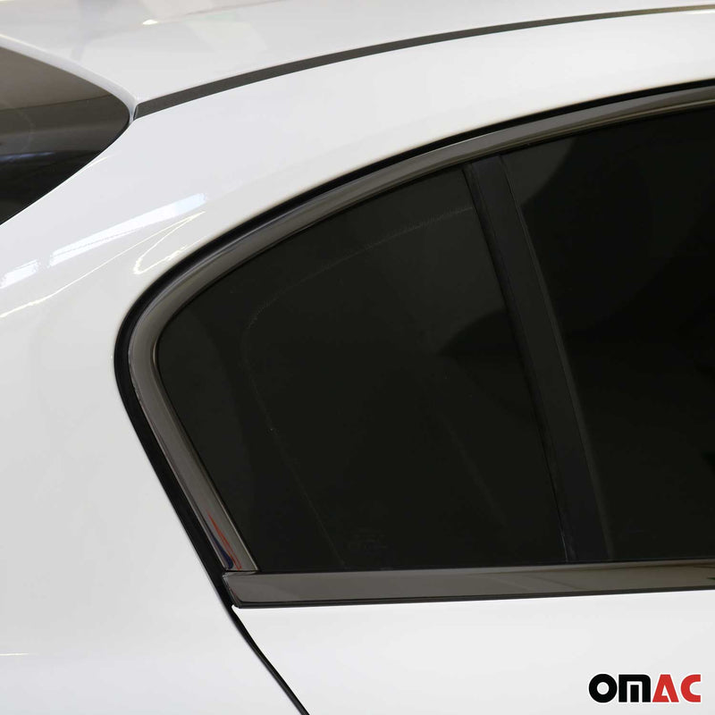 Fensterleisten Zierleisten für Fiat Tipo 2016-2025 Edelstahl Dunkel 8tlg