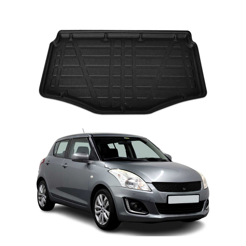 Kofferraumwanne Laderaumwanne für Suzuki Swift 2010-2018 Gummi TPE Schwarz