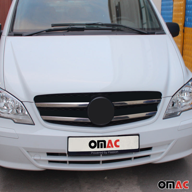 Kühlergrill Leisten Grillleisten für Mercedes Vito W639 2010-2014 Chrom 4x