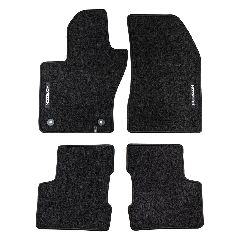 Velours Fußmatten für Jeep Renegade 2014-2025 PHEV Autoteppich Schwarz 4 tlg