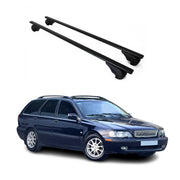 Dachträger Grundtäger für Volvo V40 1995-2004 75kg Metall Schwarz 2 tlg