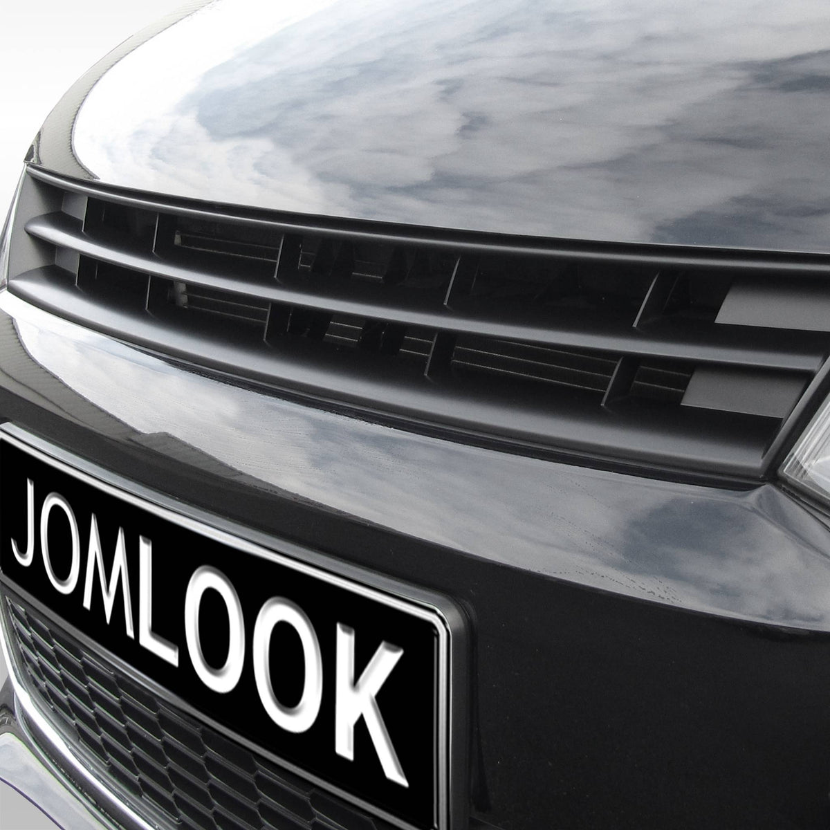 JOM Kühlergrill Kühlergitter für VW Polo 5 (6R) Schwarz ohne Emblem ABS