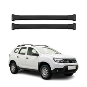 Dachträger Grundtäger für Dacia Duster mk2 2018-2021 Pre-FL 75kg Alu Schwarz 2x