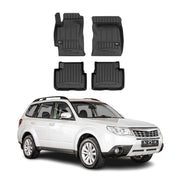 OMAC Gummi Fußmatten für Subaru Forester III 2008-2013 Premium Automatten 4tlg