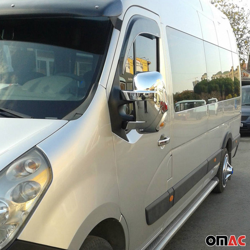 Spiegelkappen Spiegelabdeckung für Opel Movano 2010-2025 Chrom ABS Silber 2tlg