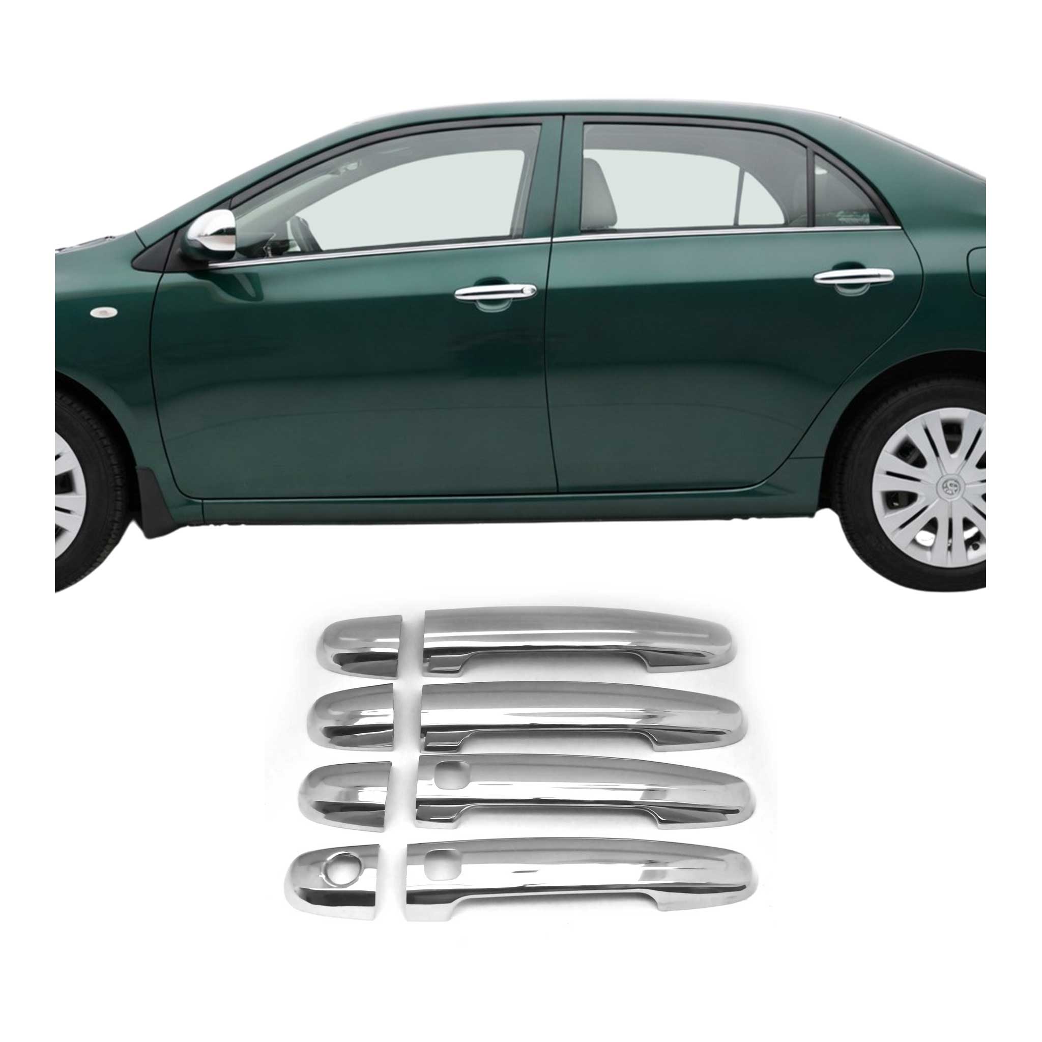 Chrom Türgriff Blende für Toyota Urban Cruiser 2009-2014 Edelstahl 8tlg
