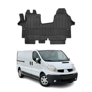 OMAC Gummi Fußmatten für Opel Vivaro 2001-2014 Premium TPE Automatten Schwarz 1x