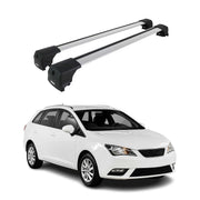 Dachträger Grundtäger für Seat Ibiza mk4 Kombi 2010-2017 75kg Alu Silber 2 tlg