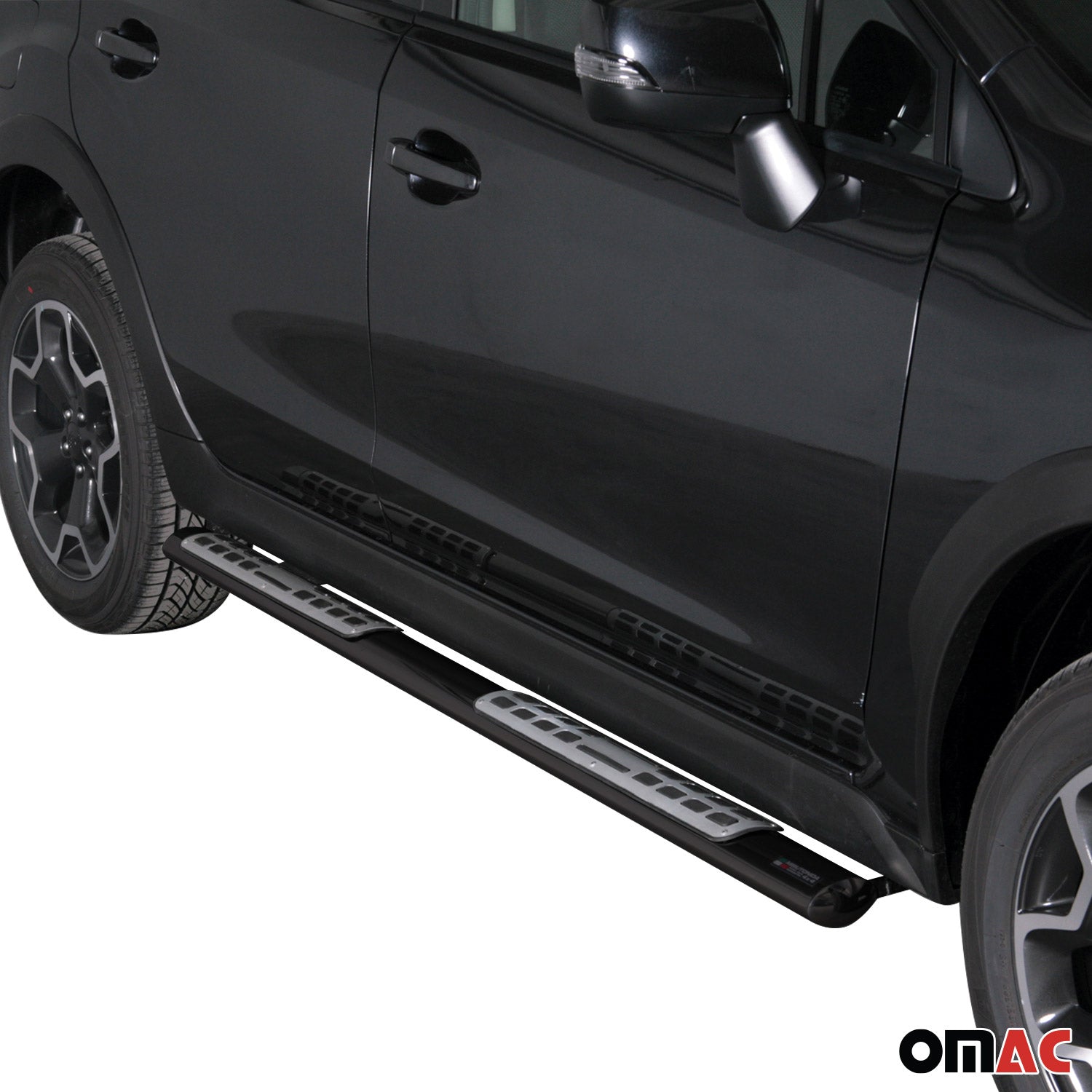 Edelstahl Seitenschweller Schwellerrohre für Subaru XV 2012-2017 Schwarz