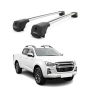 Dachträger Grundträger für Isuzu D-Max III 2019-2026 Aluminium 75kg Grau 2tlg