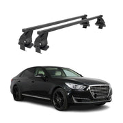 Menabo Dachträger Grundtäger für Genesis G90 2016-2019 50kg Stahl Schwarz 2 tlg