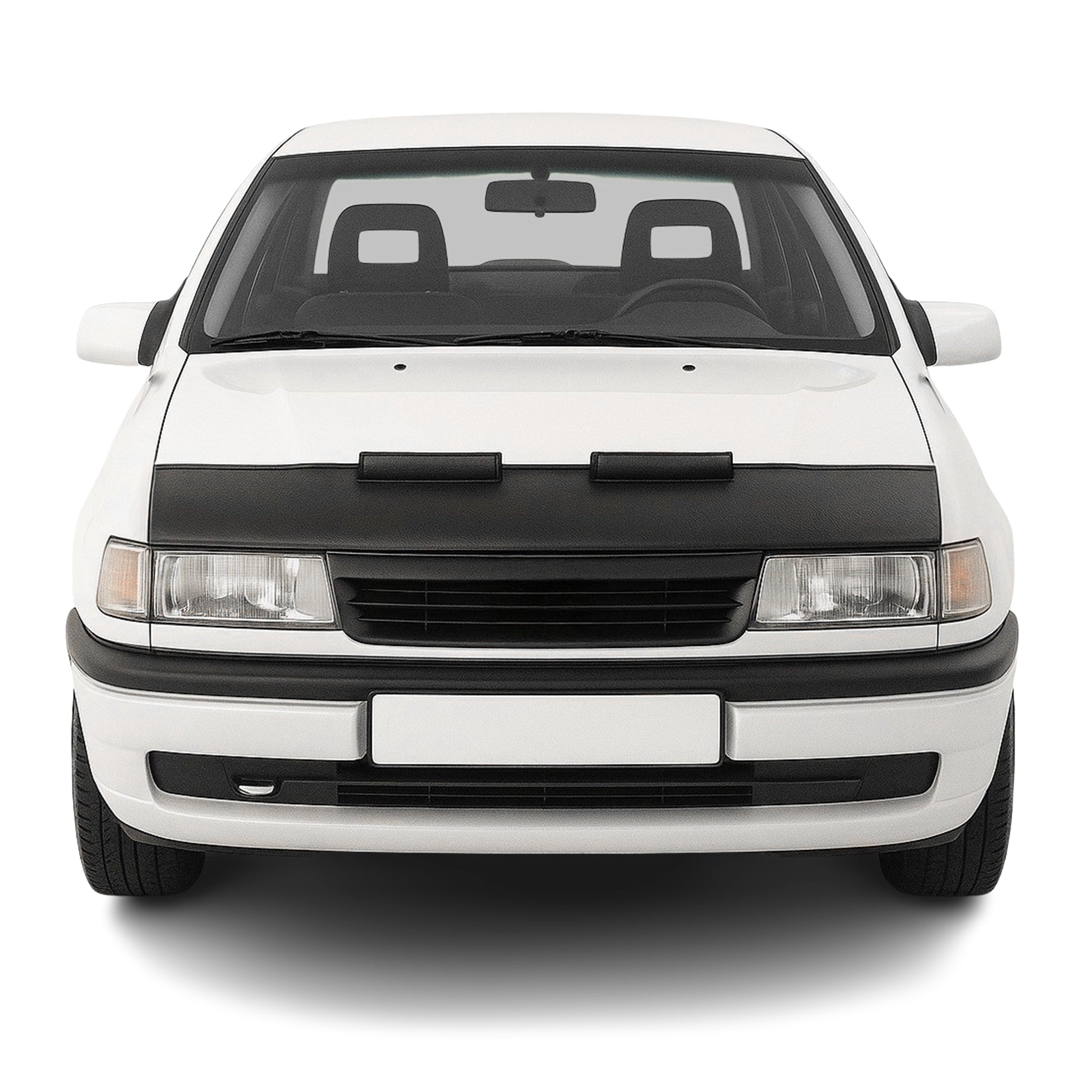 Haubenbra Steinschlagschutz Bonnet Bra für Opel Vectra 1988-1995 Schwarz Halb