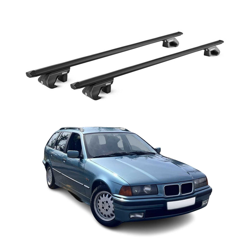 Dachträger Grundtäger für BMW 3er Touring E36 E91 1994-2012 90kg Alu Schwarz ABE
