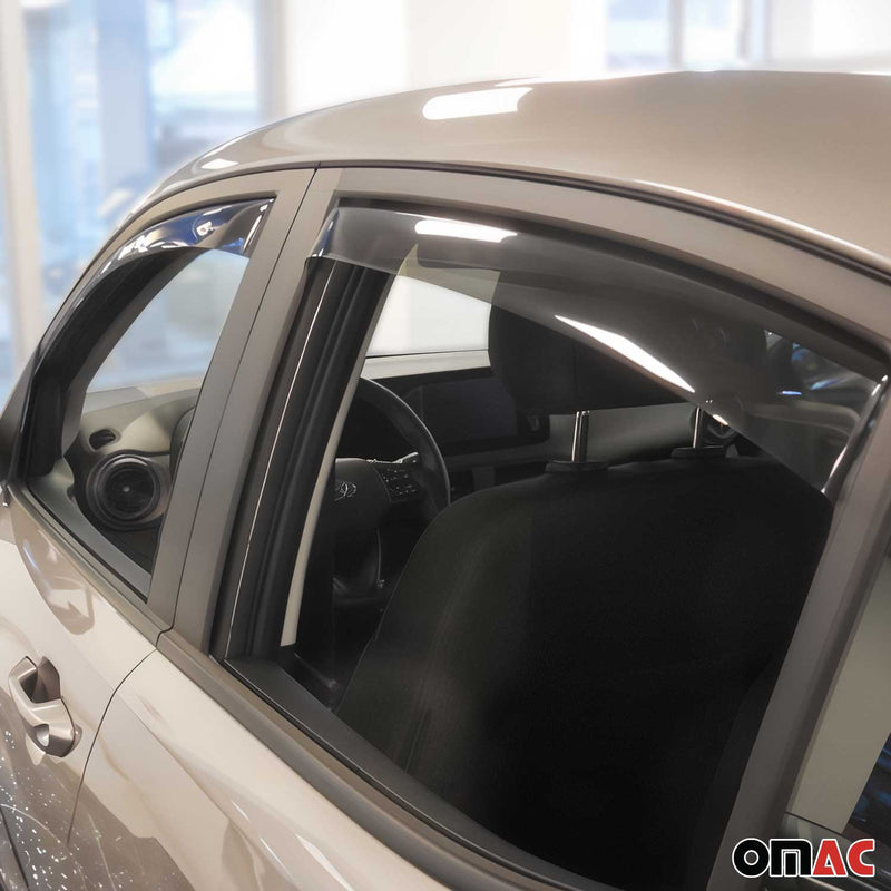 Windabweiser Regenabweiser für Hyundai i10 2020-2025 Dunkel Acryl 4tlg