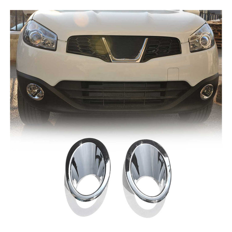 Nebelscheinwerfer Rahmen Umrandung für Nissan Qashqai +2 2008-2014 Chrom ABS 2x