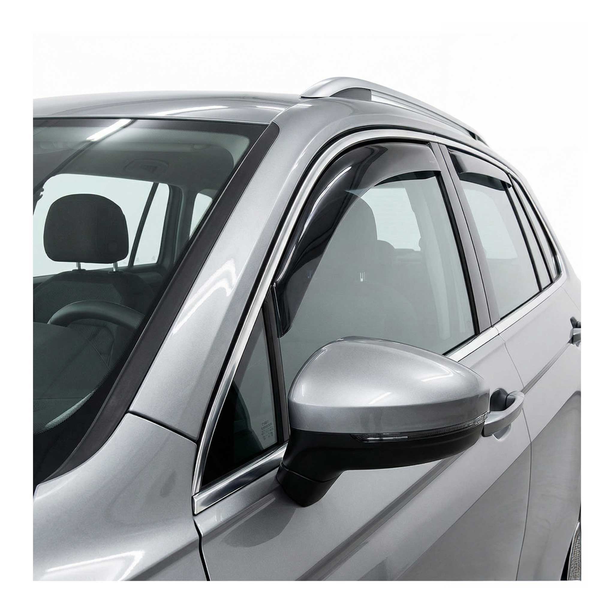 Windabweiser Regenabweiser für VW Jetta 2010-2018 Dunkel Acryl 2tlg