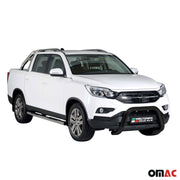 Frontbügel Frontschutzbügel für Ssangyong Musso 2023-2026 ø76mm Stahl Schwarz