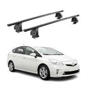 Stahl Dachträger für Toyota Prius+ XV40 2012-2019 TÜV Abschließbar 2tlg Schwarz
