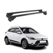 Dachträger für Hyundai i20 2014-2020 Gepäckträger Grundträger Alu Schwarz 2x