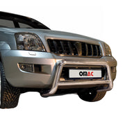 Frontbügel Frontschutzbügel für Toyota Land Cruiser 120 2003-2009 ABE Silber