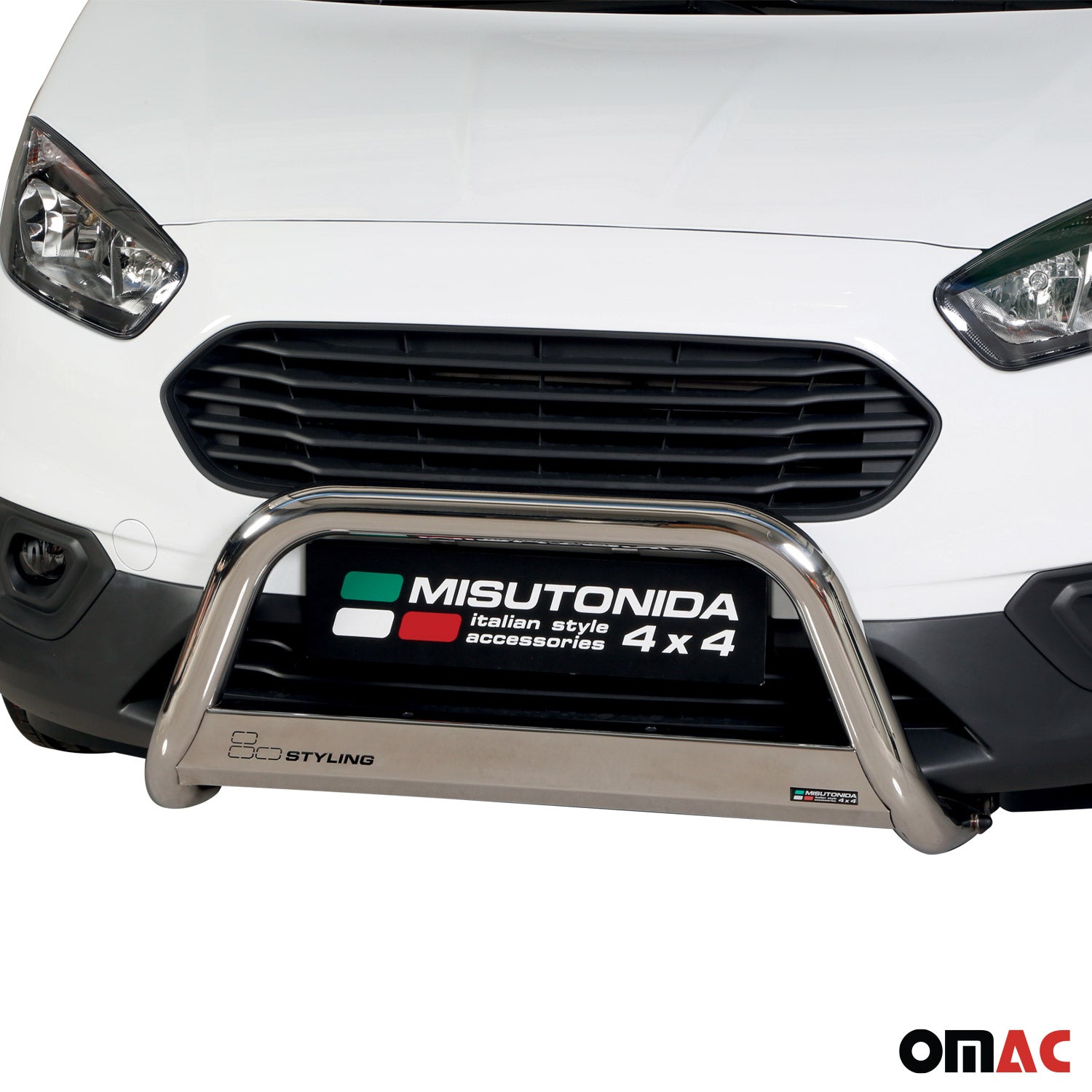 Frontbügel Frontschutzbügel für Ford Transit Courirer 2018-2021 Grau Ø 63 mm