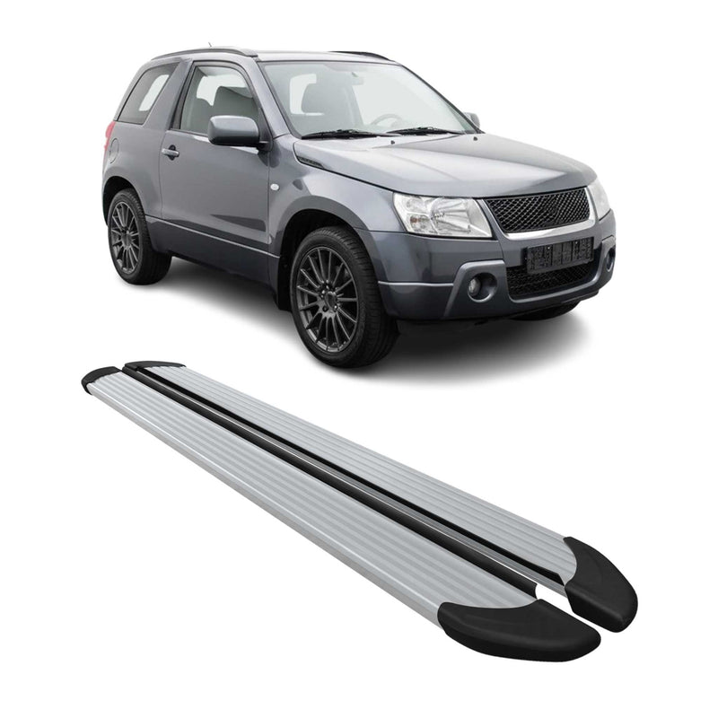 Seitenschweller Trittbretter Schweller für Suzuki Grand Vitara 2006-2015 Alu