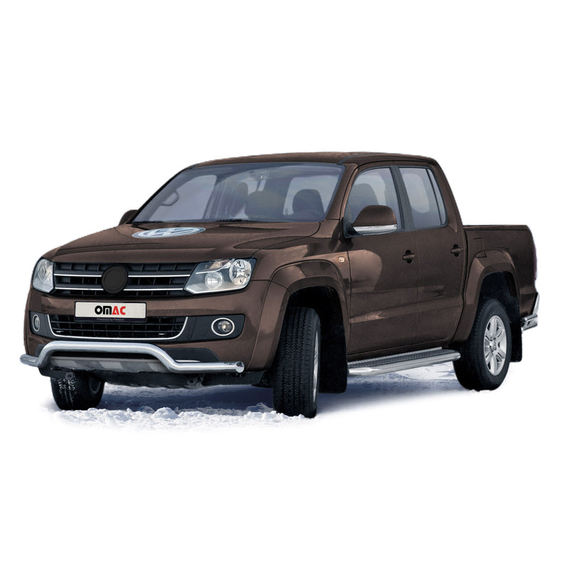 Frontbügel Frontschutzbügel Schutz für VW Amarok 2010-2016 mit ABE Stahl Silber