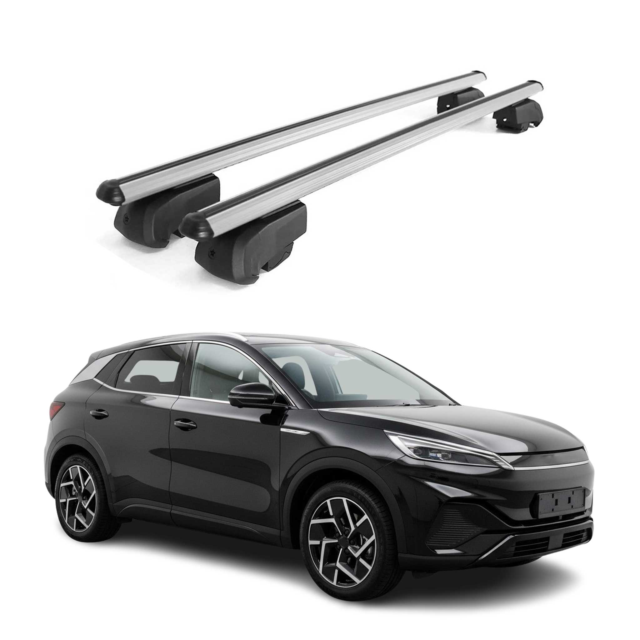 Dachträger Grundträger für BYD Atto 3 2022-2026 Aluminium Silber 2tlg