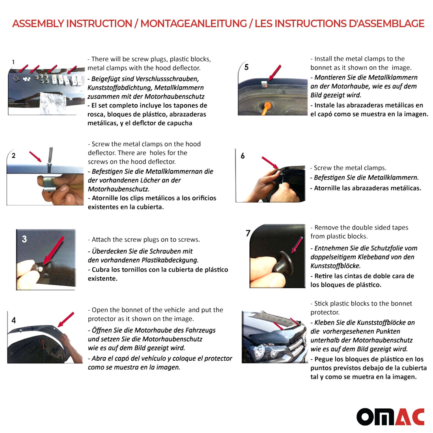 Motorhaube Deflektor Insekten Steinschlagschutz für Dacia Lodgy 2012-2024 Dunkel