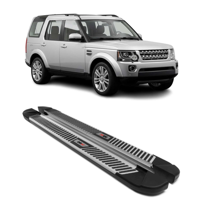 Trittbretter Seitenbretter für Land Rover Discovery 3 4 2004-2017 Alu Schwarz